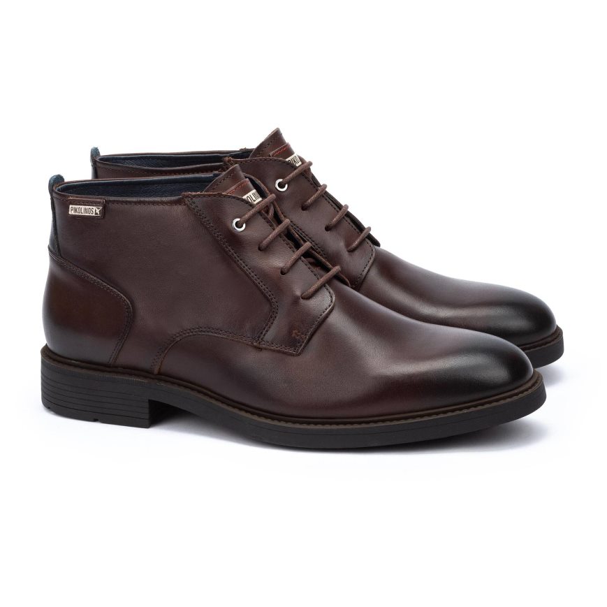 Men's Pikolinos LORCA Ankle Boots Brown | NZ ZQ98251